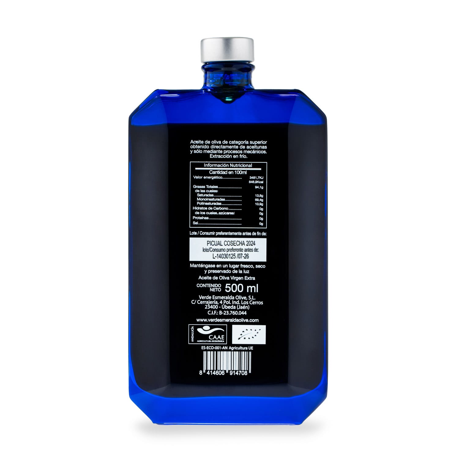 Blue Sapphire Picual Organic 500ML con estuche | Regalo