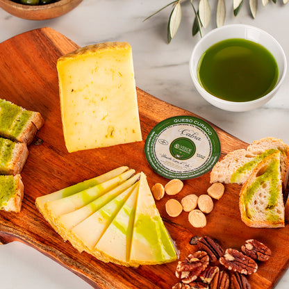 Queso de cabra curado en AOVE